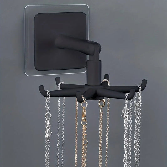 360° Rotatable Wall Mounted Kitchen Hook - 6 Claw PP Punch Free