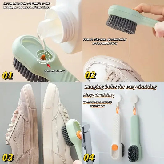 Multi-Function Automatic Spot Shoe Brush Soft Bristle Handheld
