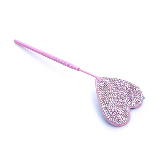 Stainless Steel Magnifying Lash Mirror - Diamond Multifunction Makeup