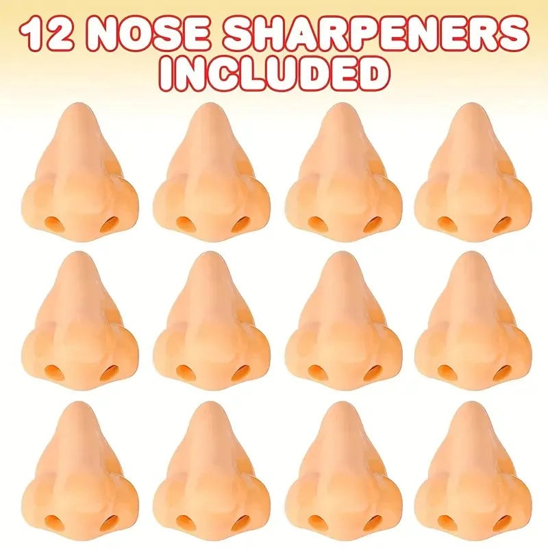 Nose-Shaped Pencil Sharpeners 1-12pcs Creative School Supply Set