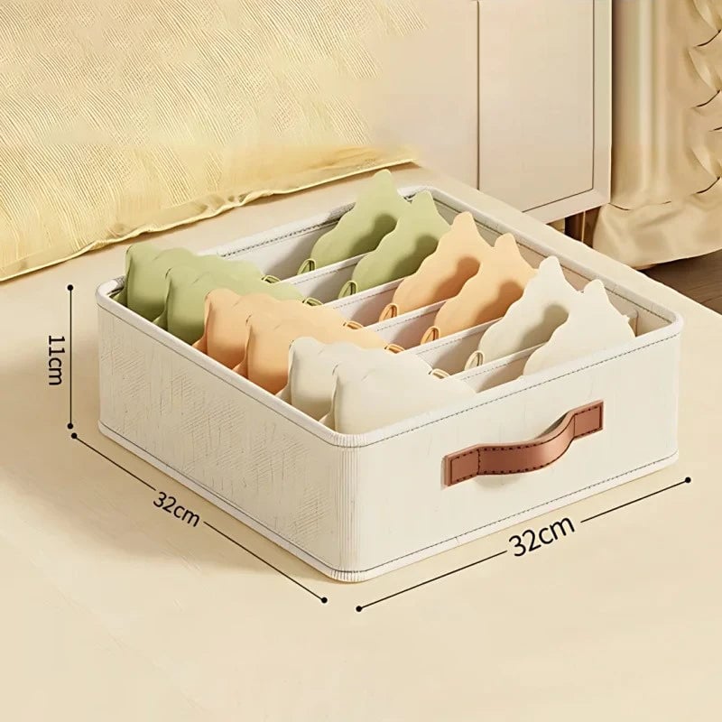 Fabric Drawer Organizer Set 1-5PCS Underwear Socks Bras Storage Box