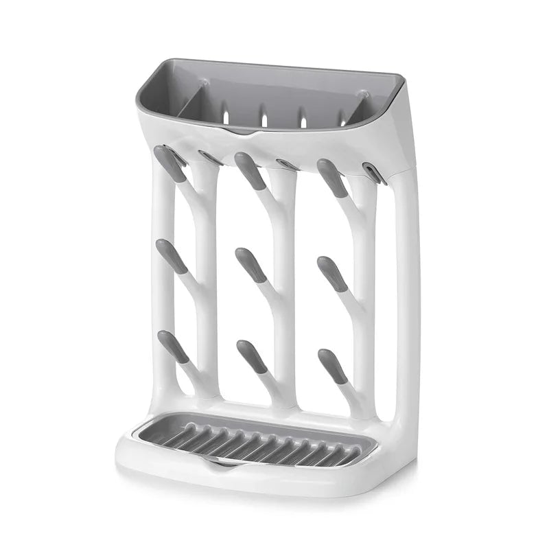Baby Bottle Drying Rack Countertop Holder Detachable Tray Organizer
