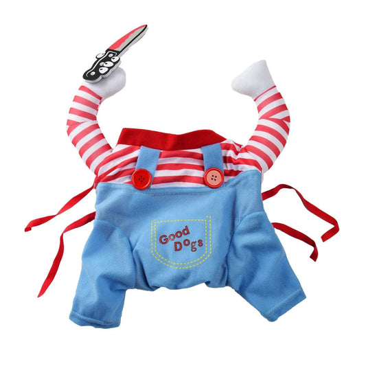 Adjustable Halloween Dog Costume Jumpsuit - Small to Large Sizes