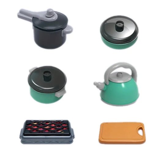 Complete interactive kitchen playset with realistic cooking tools and accessories. Perfect for creative role play, developing social skills and imagination.