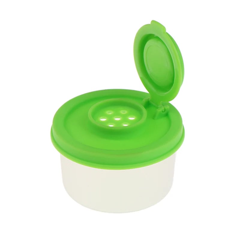 Mini Salt Pepper Shaker Set - Clear Plastic Travel Spice Jars