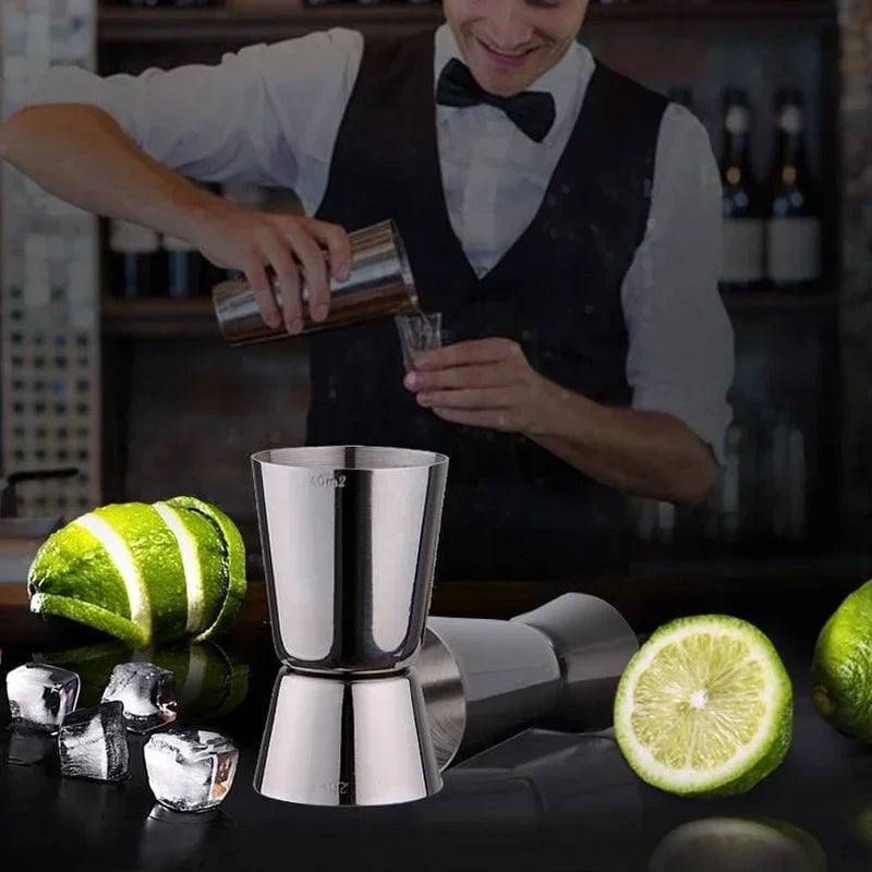 Stainless Steel Cocktail Jigger 15/30ml 25/50ml Dual Measure Cup