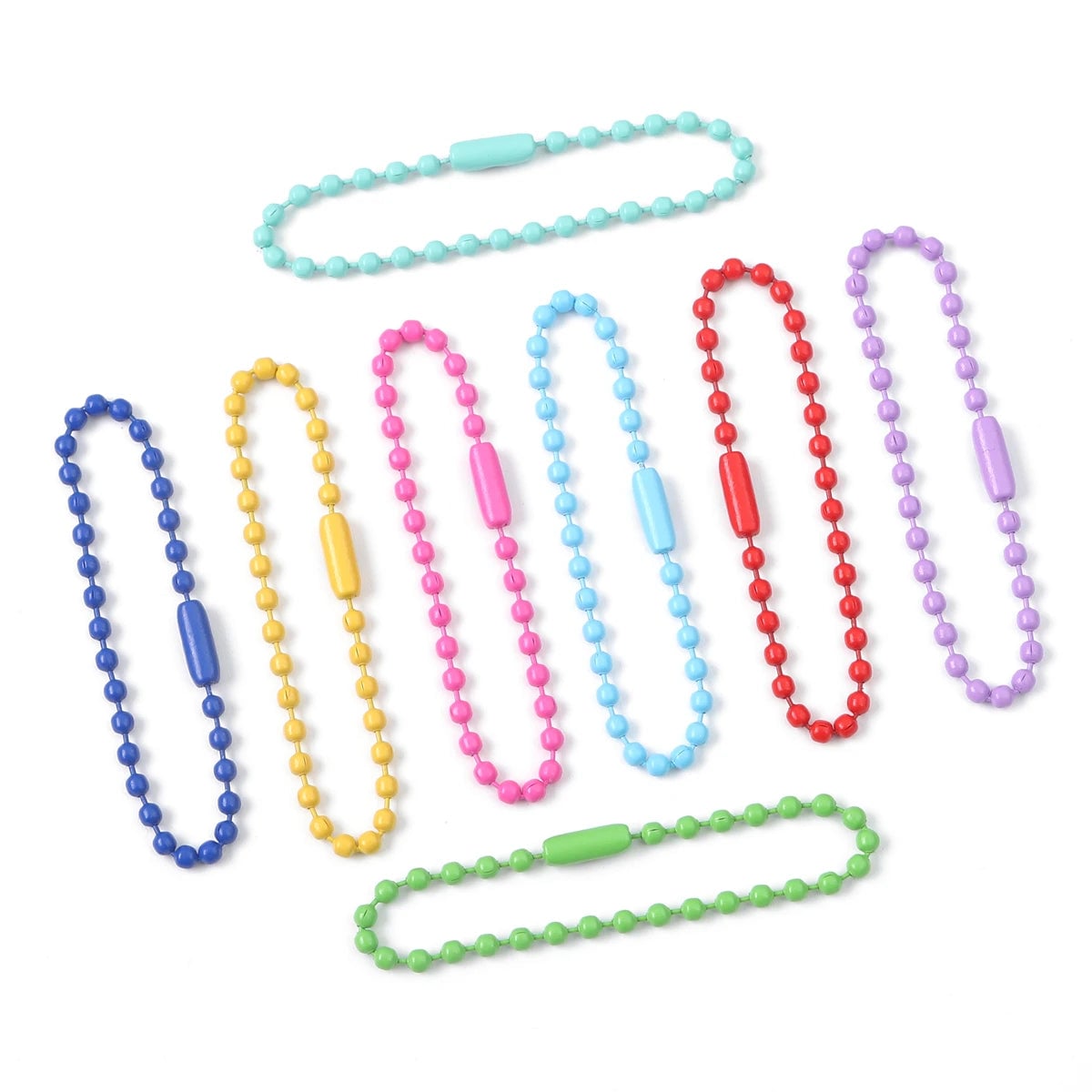 Ball Bead Chains 11.5cm DIY Jewelry Connector 20/40/60/80pcs Set