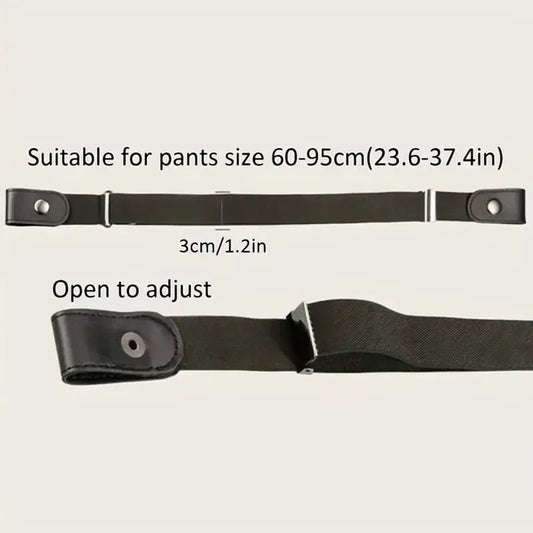 Invisible Elastic Belt - Traceless No-Buckle Design for Jeans & Pants