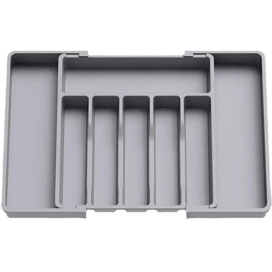 Adjustable Kitchen Drawer Organizer Tray - Expandable Cutlery Storage