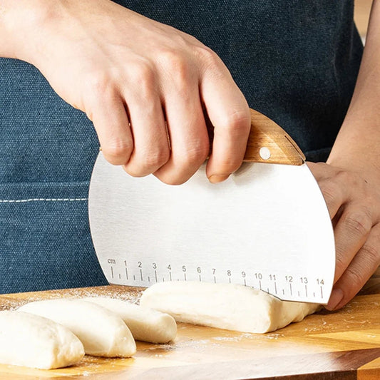 Stainless Steel Pastry Cutters Noodle Knife Cake Scraper Set
