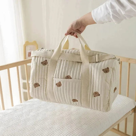 Large Multi-functional Diaper Bag Travel Tote - High Capacity Mommy Bag