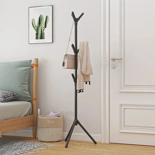Mobile Tree Branch Coat Rack Stand Multi Hook Clothes Hanger
