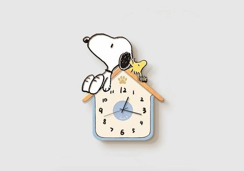 Snoopy Wall Clock - Cartoon Character Design Indoor Decor