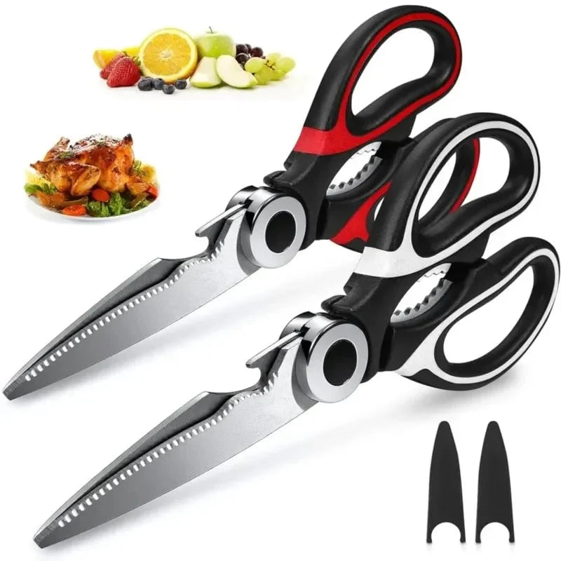 Heavy duty stainless steel kitchen scissors