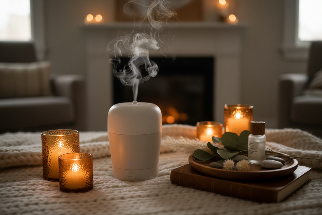 Create a Relaxing Atmosphere with Aroma Diffusers & Ambient Light