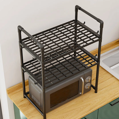 Multi-Layer Kitchen Countertop Storage Rack Microwave Shelf Organizer