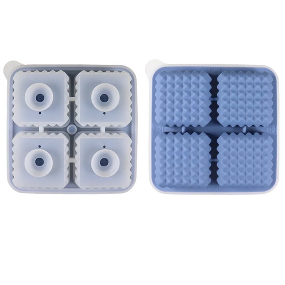 Silicone Ice Sphere Mold Tray with Lid - 6 Large Whisky Balls