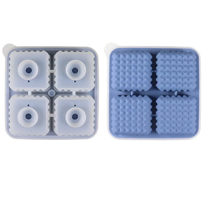 Silicone Ice Sphere Mold Tray with Lid - 6 Large Whisky Balls