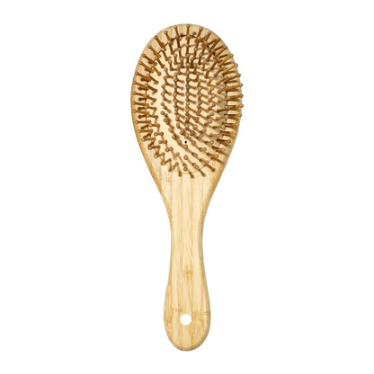 Bamboo Hair Brush Anti-Static Wooden Comb Air Cushion Detangler