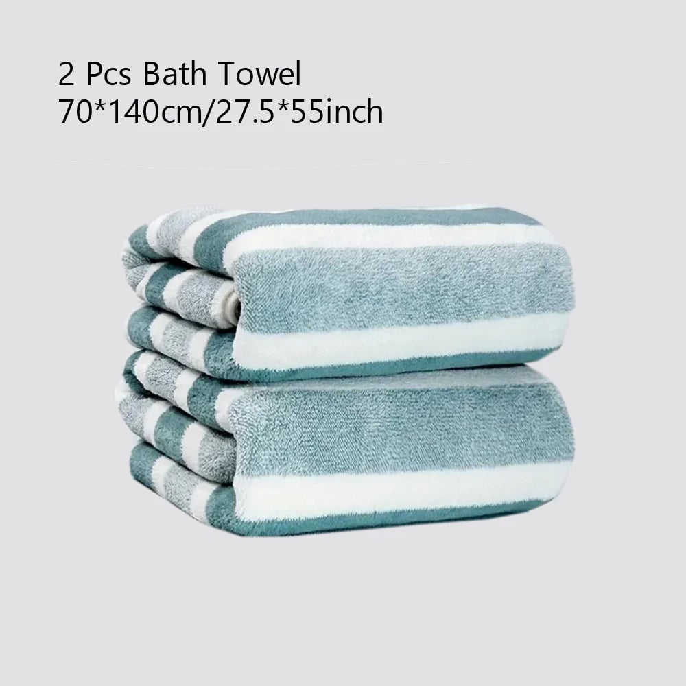 Soft Absorbent Bath Towel Set 2/4/6 Pcs Quick-Drying Towels