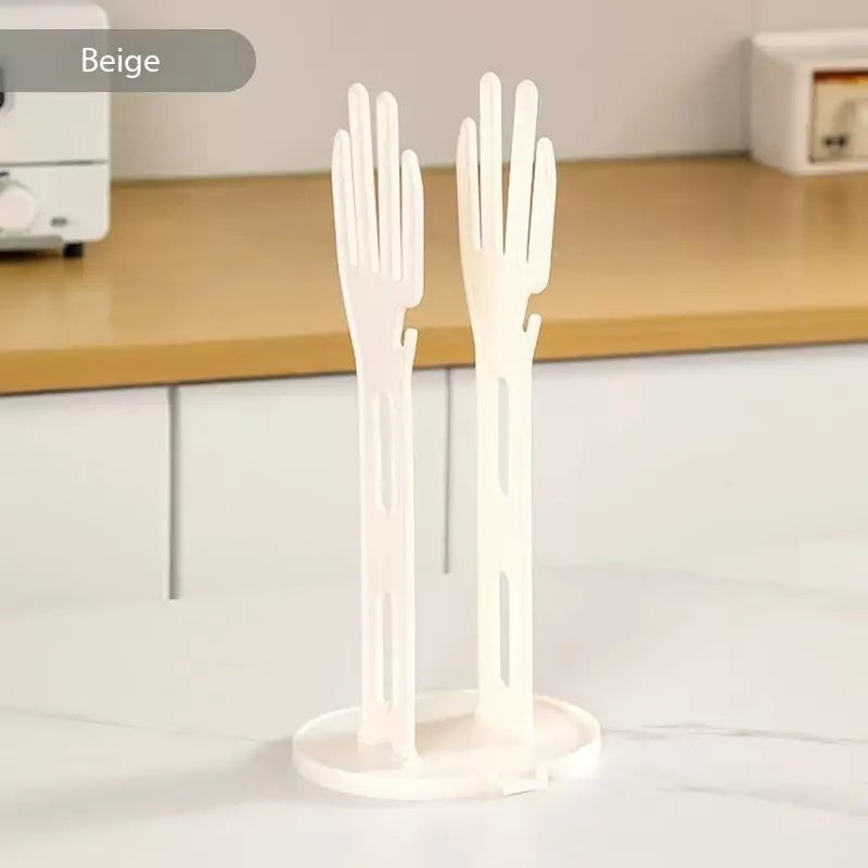 Kitchen Glove Drying Rack Drainage Base Towel Storage Organizer