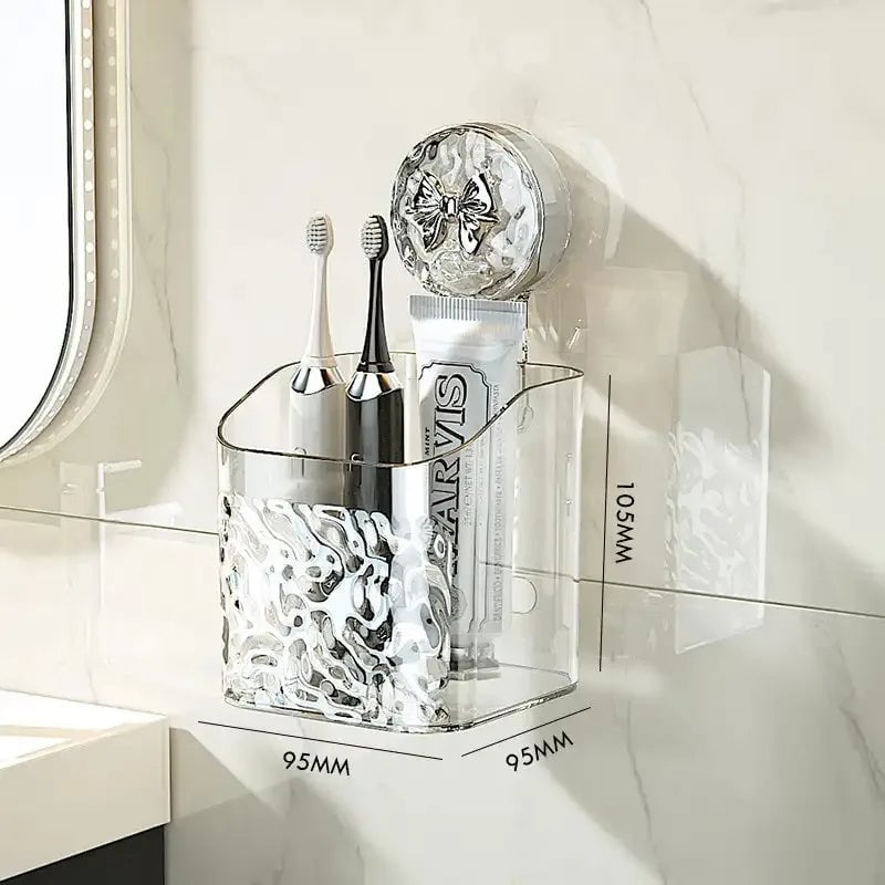 Suction Cup Corner Bathroom Shelf - Wall Mount Shower Organizer