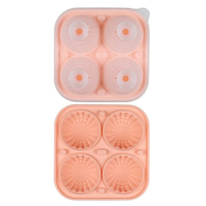 Silicone Ice Sphere Mold Tray with Lid - 6 Large Whisky Balls