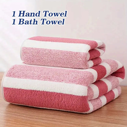 Ultra Soft Microfiber Bath Towel Set - Quick Dry & Super Absorbent