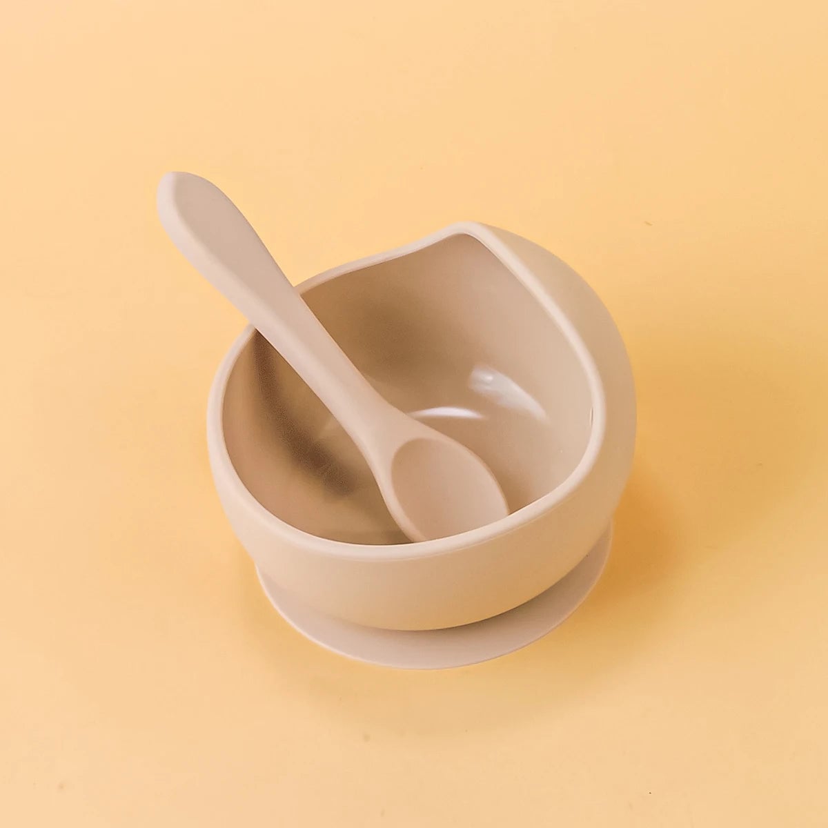 2PC Silicone Sucker Bowl Set - Baby Self-Feeding Training Bowls