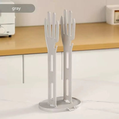 Kitchen Glove Drying Rack Drainage Base Towel Storage Organizer