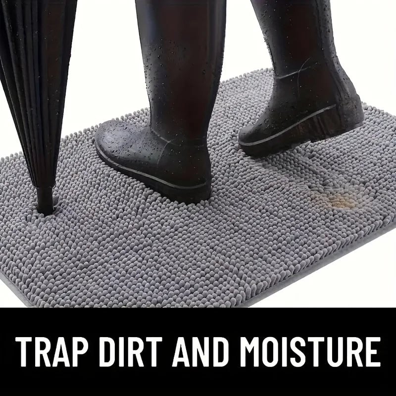 Microfiber Dog Door Mat - Quick Dry Non-Slip Muddy Paws Absorber