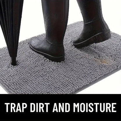 Microfiber Dog Door Mat - Quick Dry Non-Slip Muddy Paws Absorber