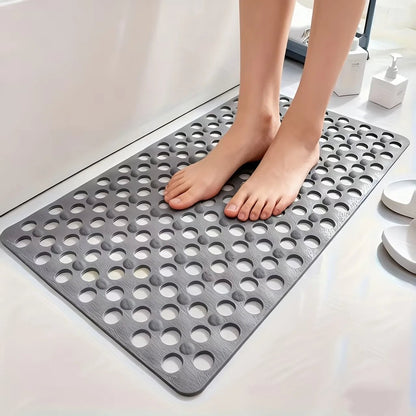 Anti-Slip Shower Mat with Drainage Holes & Massage Points - PVC