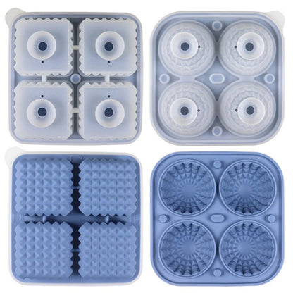 Silicone Ice Sphere Mold Tray with Lid - 6 Large Whisky Balls