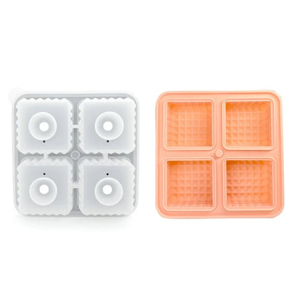 Silicone Ice Sphere Mold Tray with Lid - 6 Large Whisky Balls