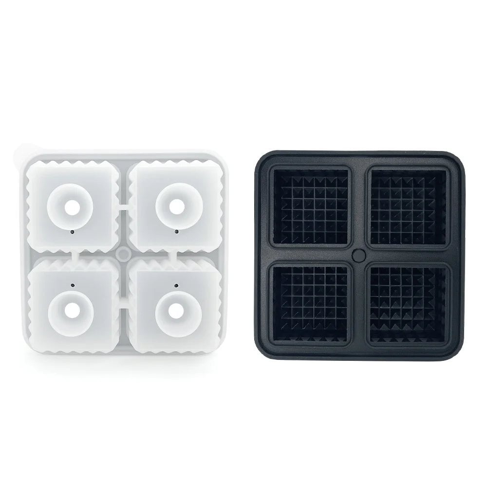 Silicone Ice Sphere Mold Tray with Lid - 6 Large Whisky Balls