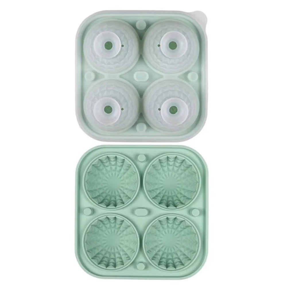 Silicone Ice Sphere Mold Tray with Lid - 6 Large Whisky Balls