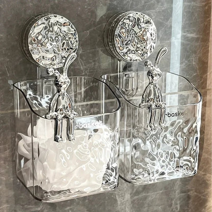Suction Cup Corner Bathroom Shelf - Wall Mount Shower Organizer