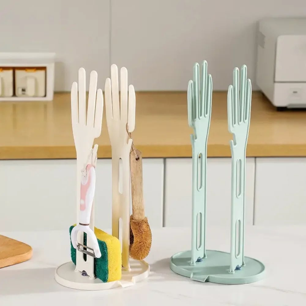 Kitchen Glove Drying Rack Drainage Base Towel Storage Organizer