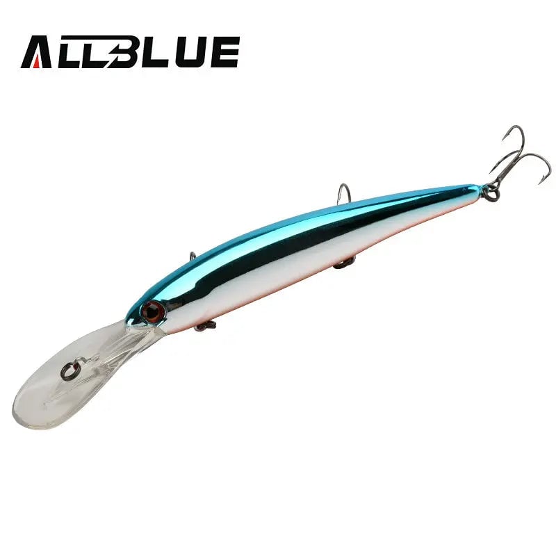 ALLBLUE Deep Walleye 125MM Trolling Crankbait Minnow Lure Bass Pike