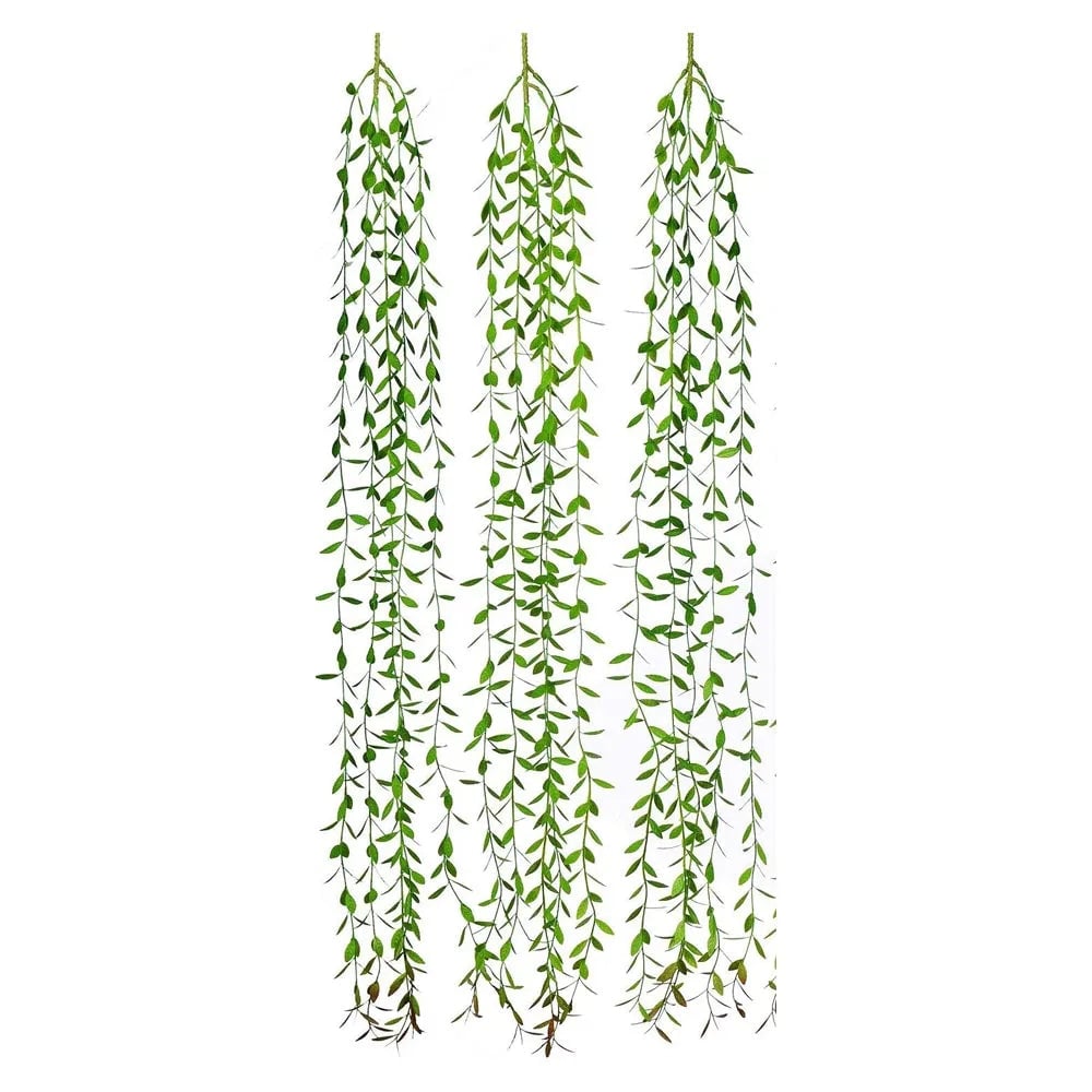 LED Artificial Ivy Garland 6ft Fake Vine String Lights Willow