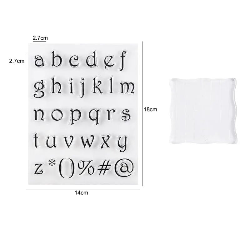 Alphabet Letter Stamps Set - Fondant Embossing Cookie Decorating Tools