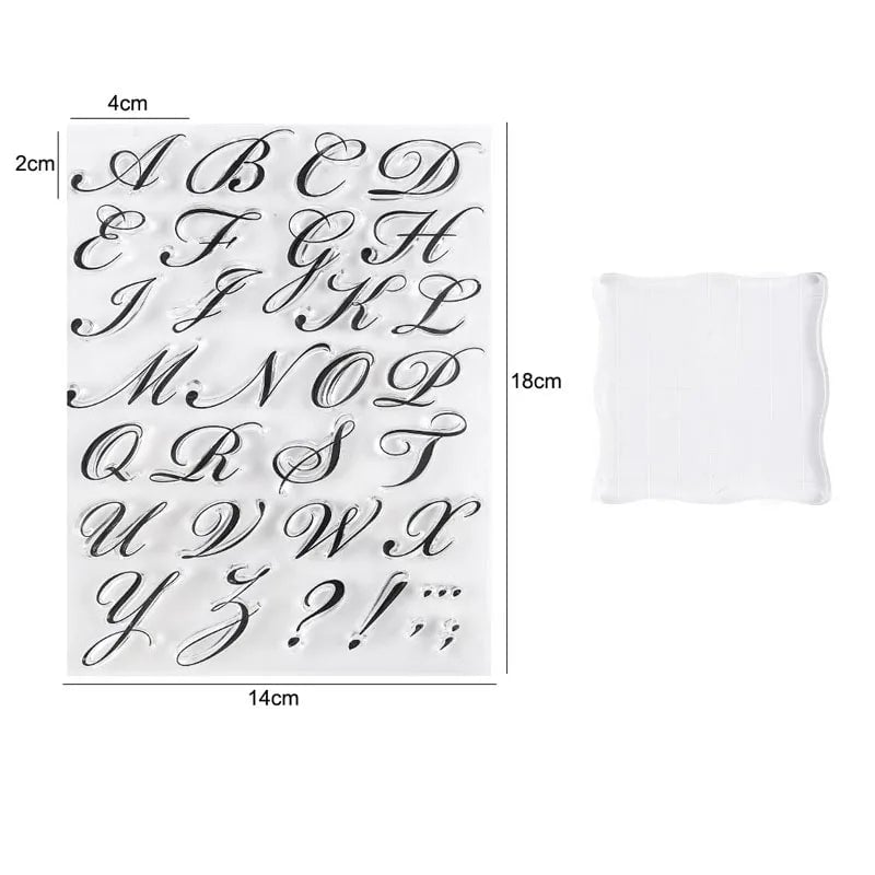 Alphabet Letter Stamps Set - Fondant Embossing Cookie Decorating Tools