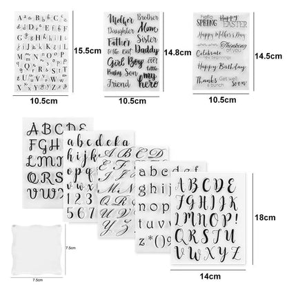 Alphabet Letter Stamps Set - Fondant Embossing Cookie Decorating Tools