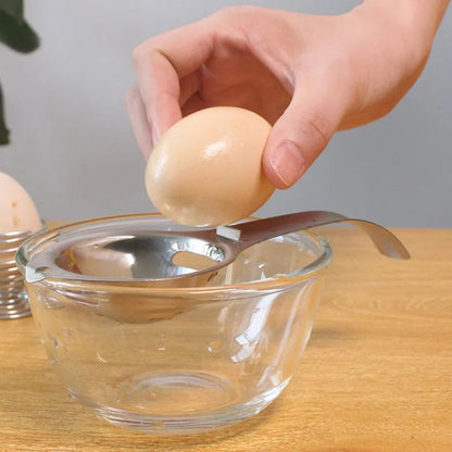 Stainless Steel Long Handle Egg Separator Filter Kitchen Tool