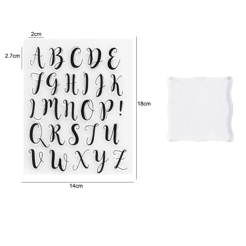 Alphabet Letter Stamps Set - Fondant Embossing Cookie Decorating Tools