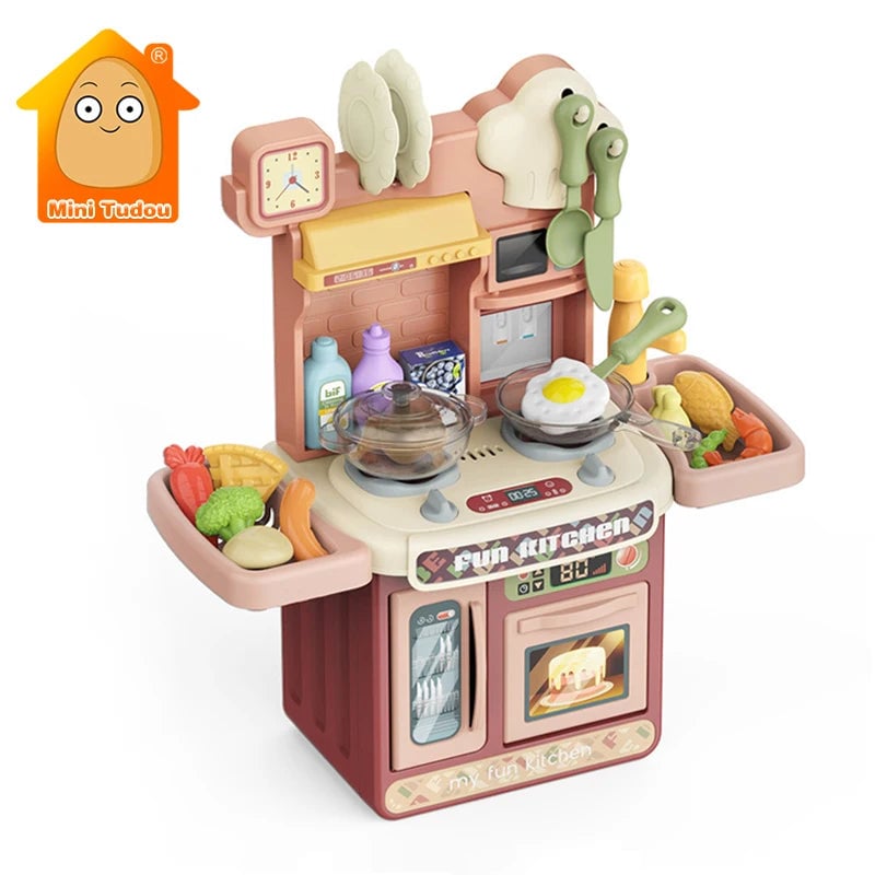 Kids Kitchen Pretend Play Cooking Chef Set Educational Learning Toy