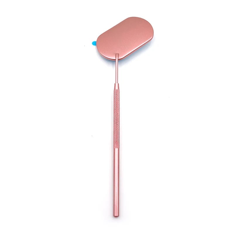 Heart Shape Stainless Steel Eyelash Extensions Checking Mirror