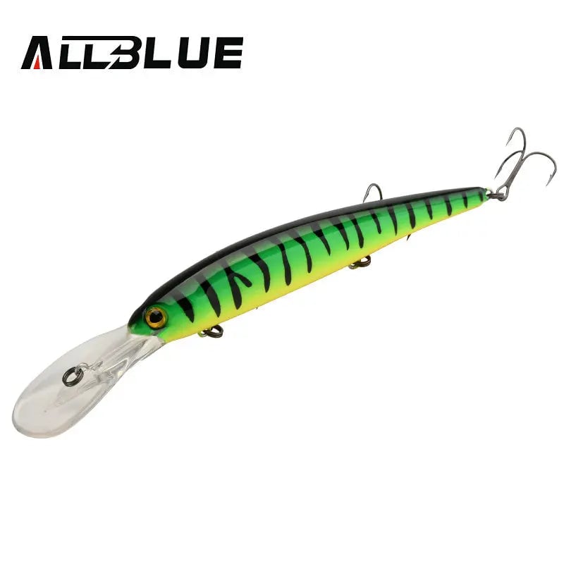 ALLBLUE Deep Walleye 125MM Trolling Crankbait Minnow Lure Bass Pike