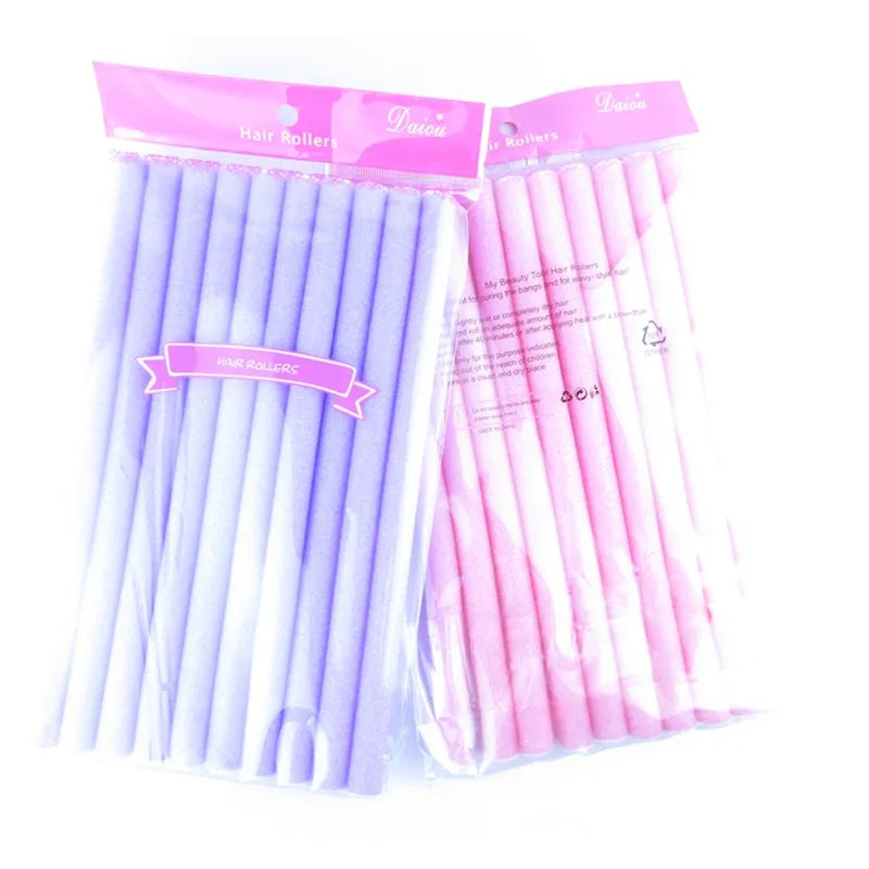 10pcs No Heat Hair Curler Twist Sponge Wave Formers Multifunction